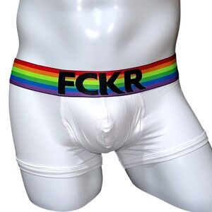 FCKR Pride‎ Bulge Enhancing Trunk White Size Small (28-30) NWT